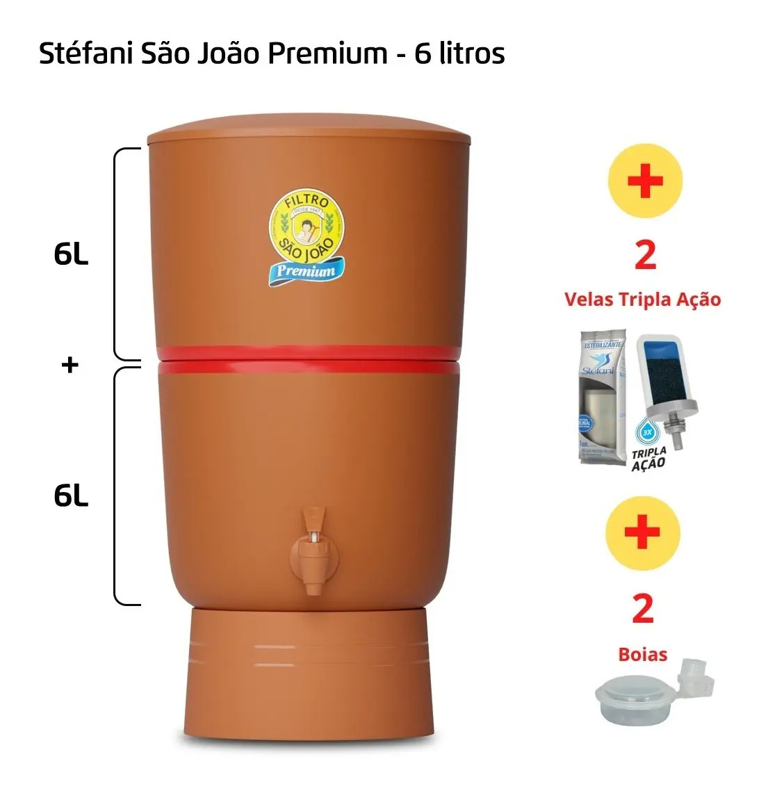 Filtro de Barro São João Premium 2