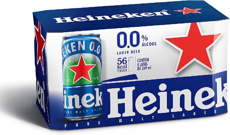 Cerveja Heineken Zero Lata 269 ml - Pack com 8 Unidades 1