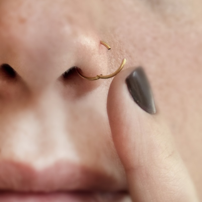 Piercing Argola Clicker Nariz Fininha Aço Fácil Colocação 2
