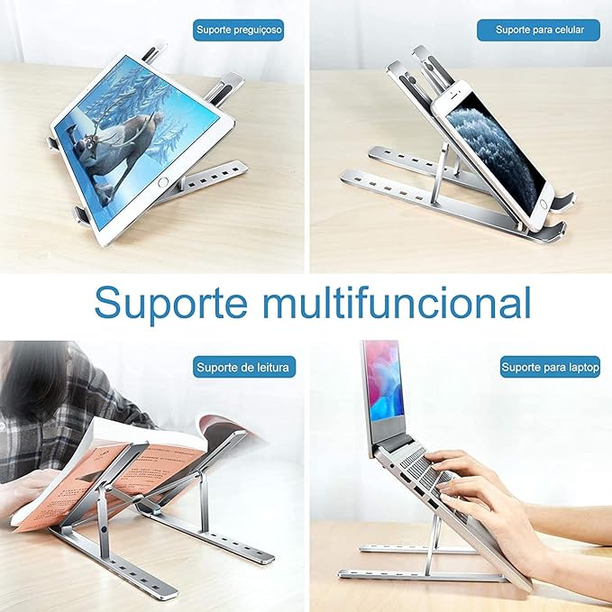 Suporte de Notebook de Alumínio Ajustável 5