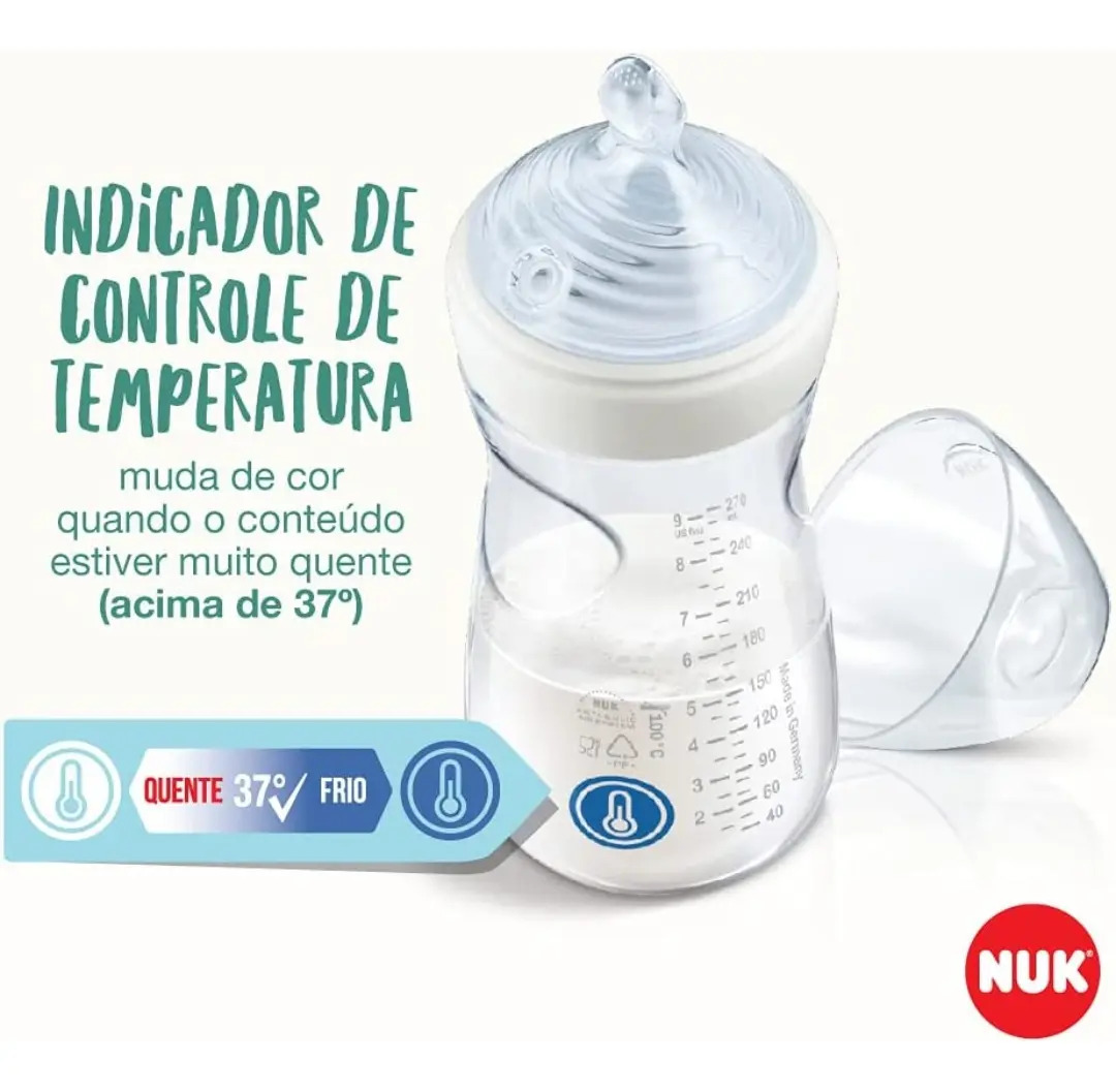 Mamadeira com Controle de Temperatura Smart Flow 150 ml NUK 5