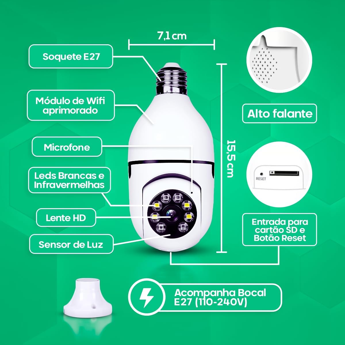 Cãmera IP Inteligente Alpha Ecom 2