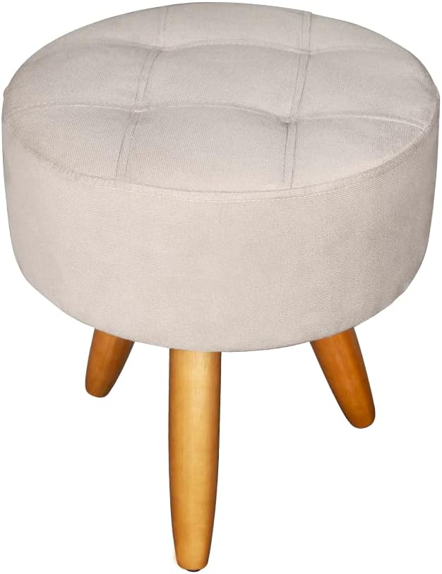 Puff Decorativo Redondo Moderno Resistente 3