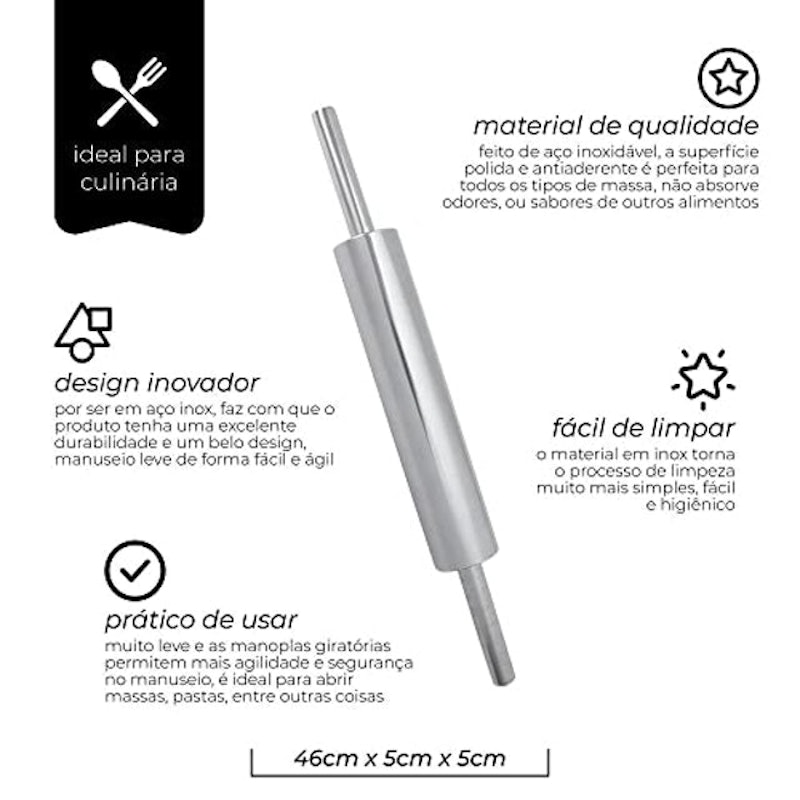 Rolo de Massa Inox 4