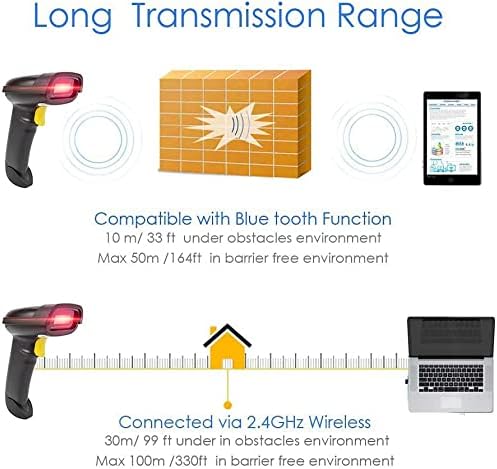Leitor de Código de Barras Bluetooth 2D 4