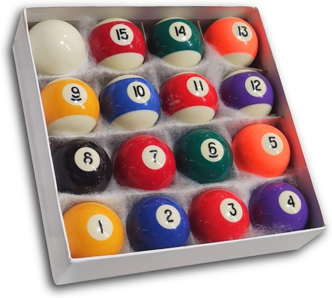 Jogo de Bolas Faixadas para Sinuca / Bilhar 54mm 1