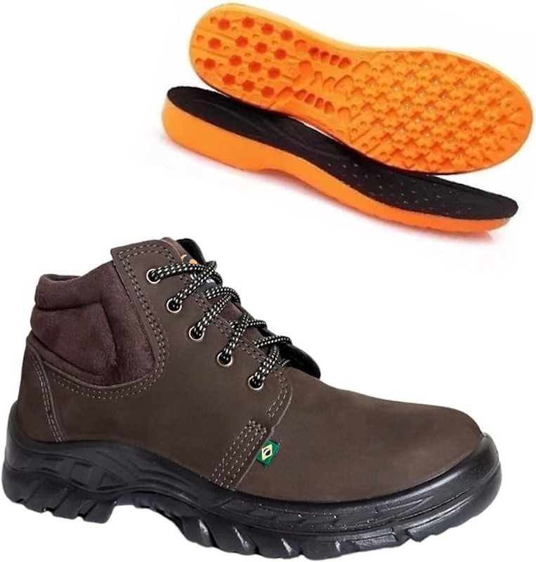 Bota Adventure de Segurança Unisex em Couro com C.A 4