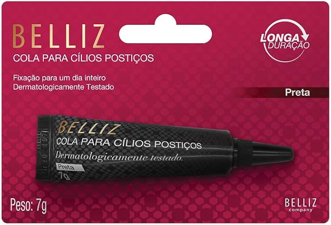 Cola Para Cilios Postiços Belliz Preta 2