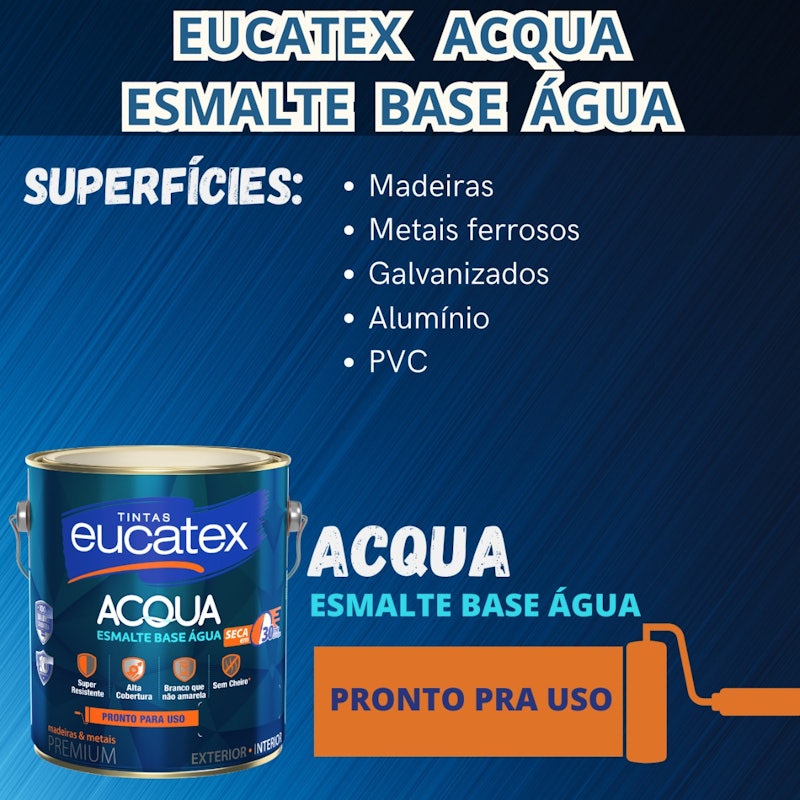 Eucatex Acqua Esmalte à Base de Água 3