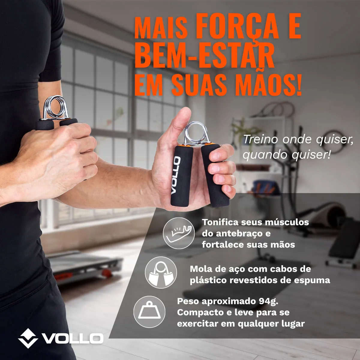 Hand Grip com Cabo de Espuma Vollo 3