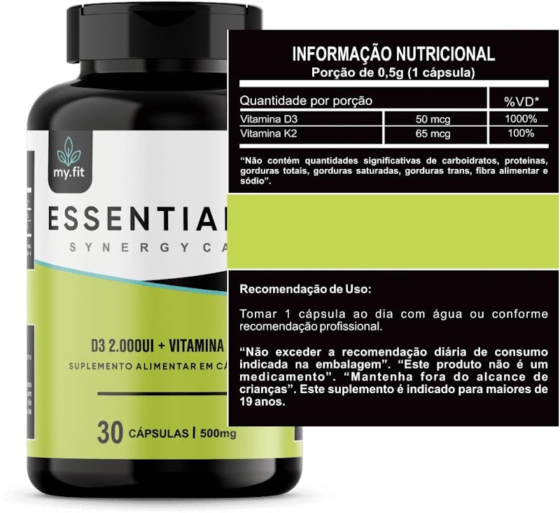 Vitamina D3 + K2 My.fit 3