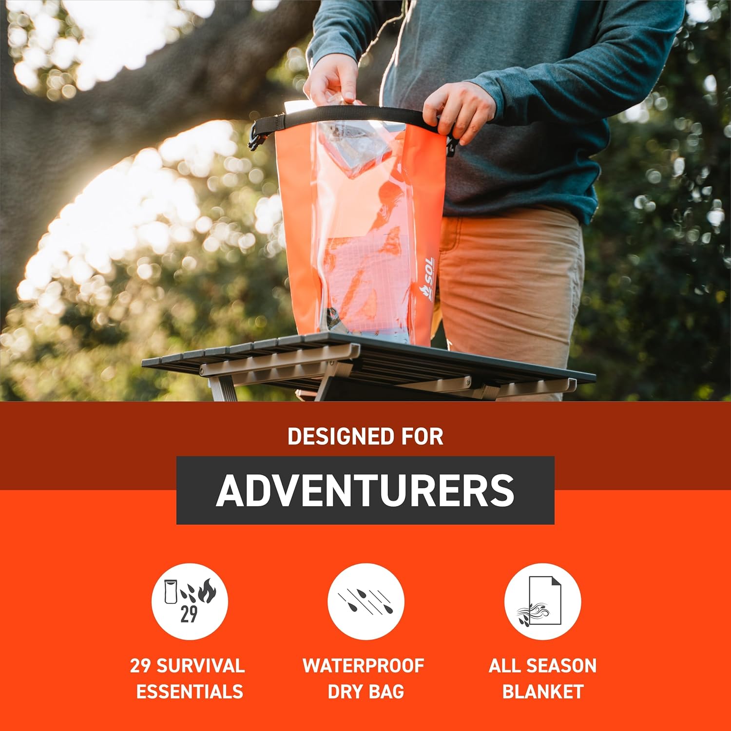 Kit de Sobrevivência Pronto para Acampamento S.O.L 2