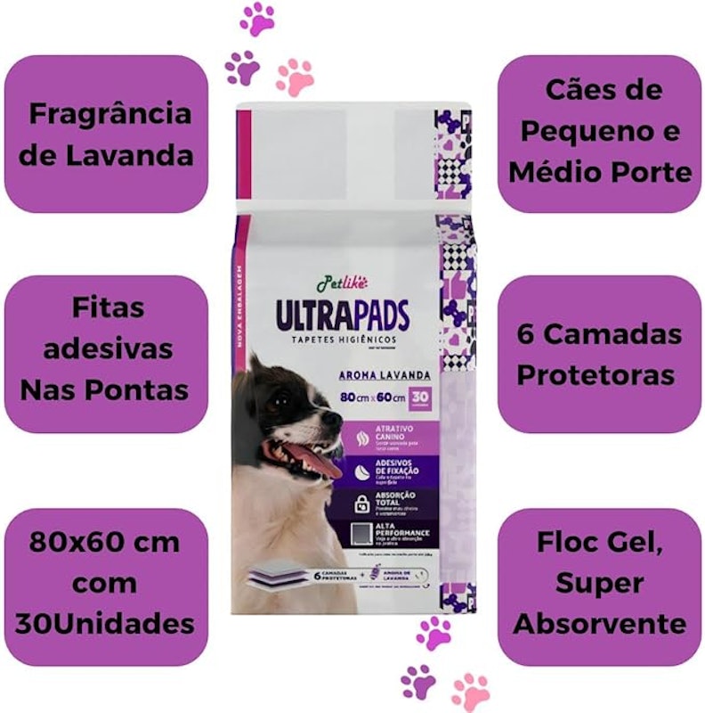 Tapete Higiênico Ultra Pads Lavanda 3