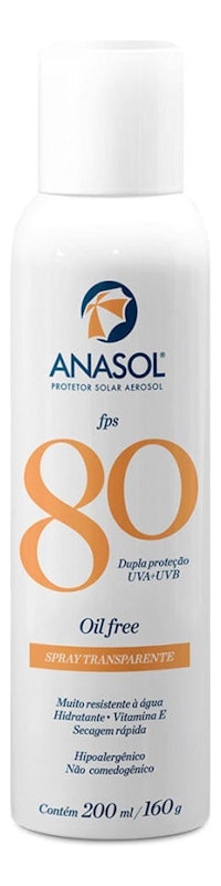 Anasol Protetor Solar Spray Transparente FPS 80 1