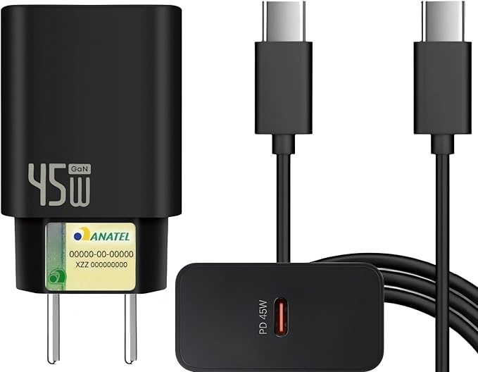 Carregador Turbo 45 W + Cabo USB-C de 1 m 1