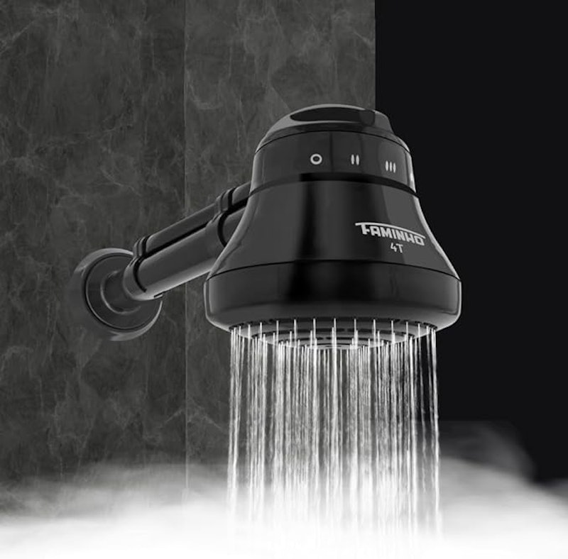 Ducha Faminho 4T Black com Cano 6800 W 4