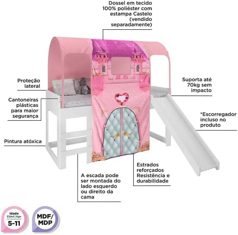 Cama com Escorregador Joy 5