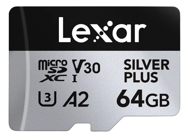 Cartão microSDXC UHS-I SILVER PLUS Lexar Profissional 1