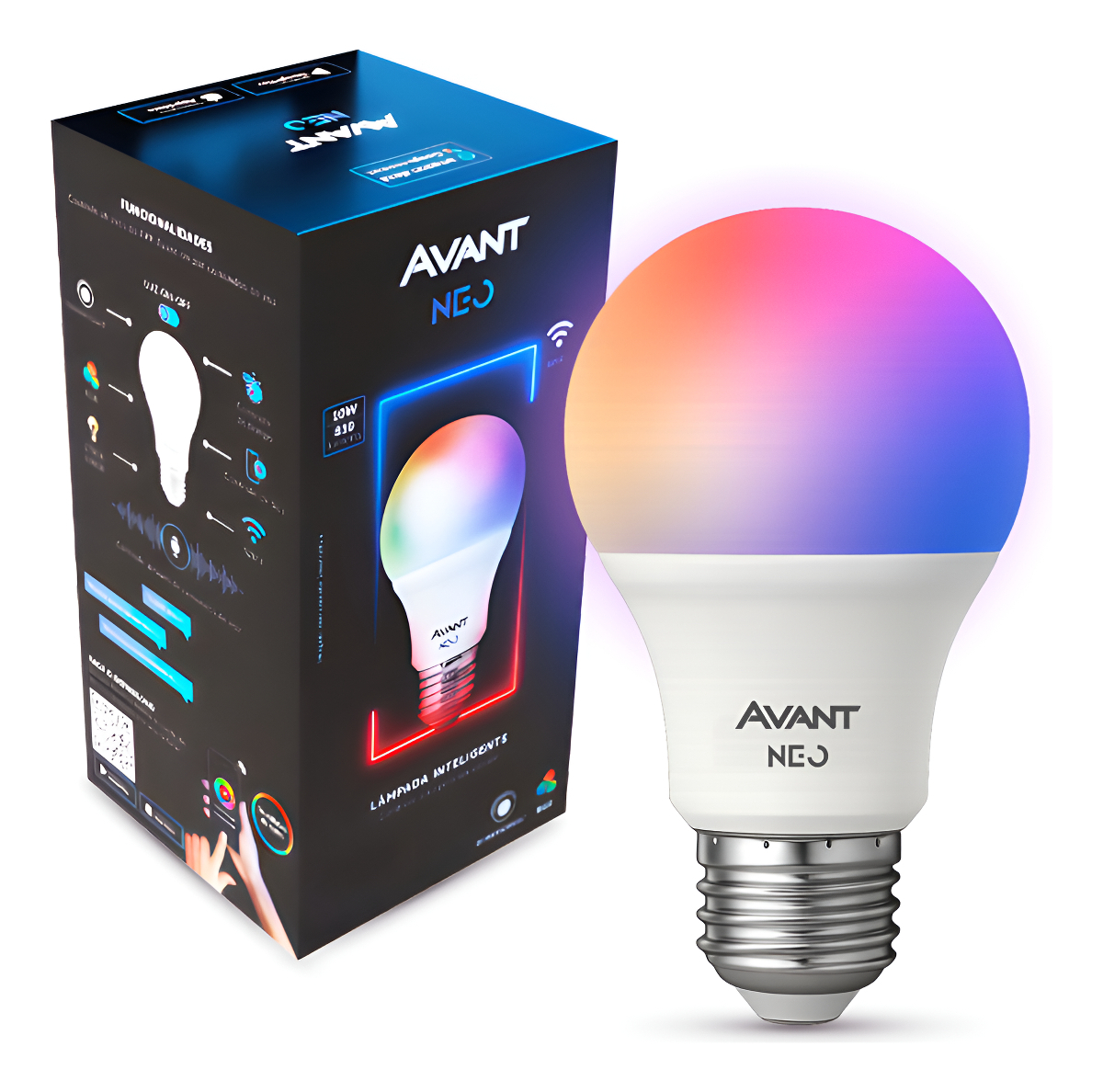 Lâmpada Led Pera Inteligente Wifi Bivolt Neo Avant 2
