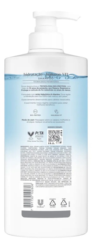 Shampoo Hidratação + Hialuron-Vit 2