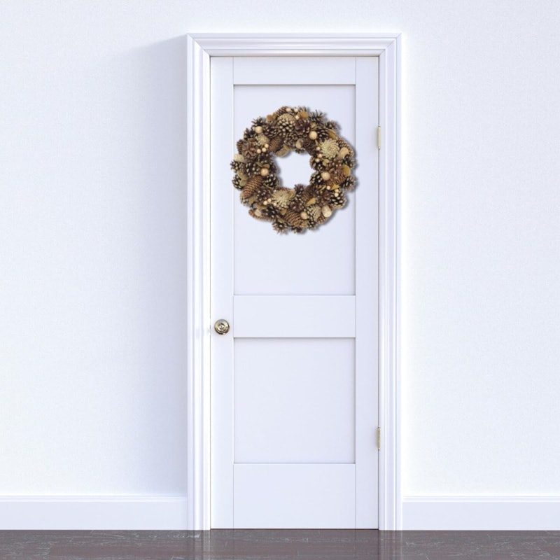 Guirlanda de Natal Pinhas Dourado 34 cm 2