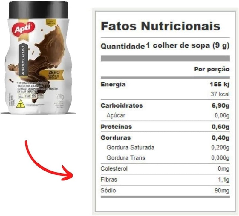 Achocolatado Diet Sem Glúten Zero Açúcar 2