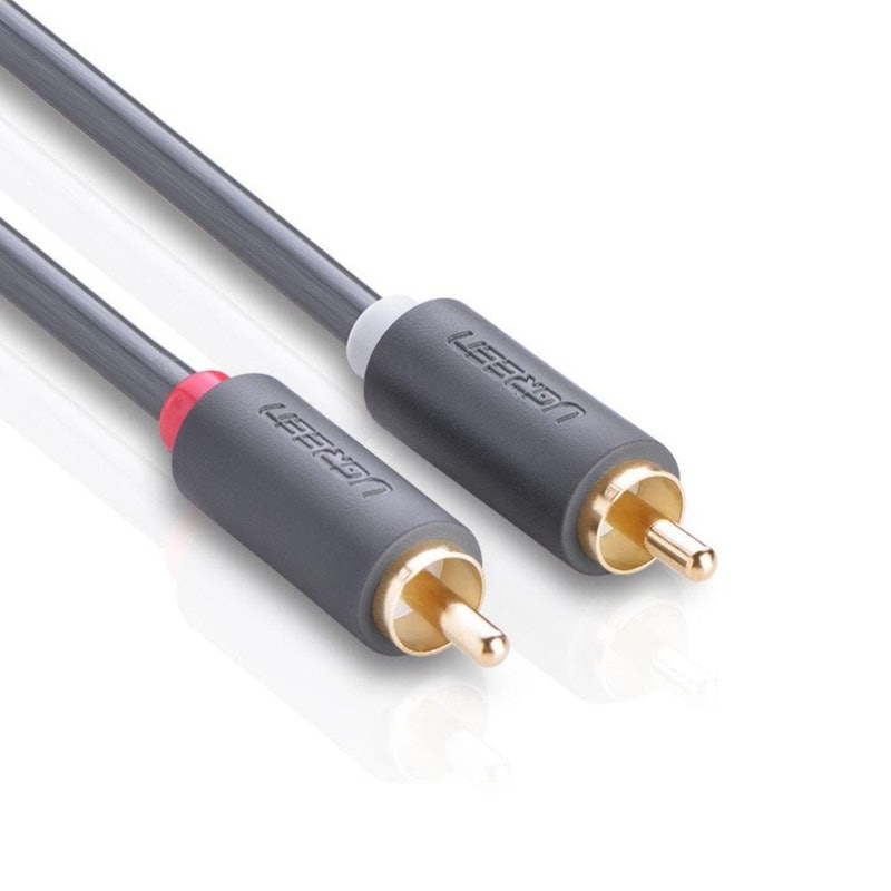 Cabo Áudio Estéreo Blindado 2 RCA para 2 RCA 3