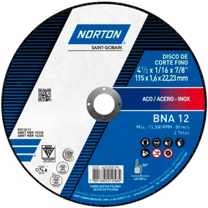 Disco de Corte BNA 12 Norton 1
