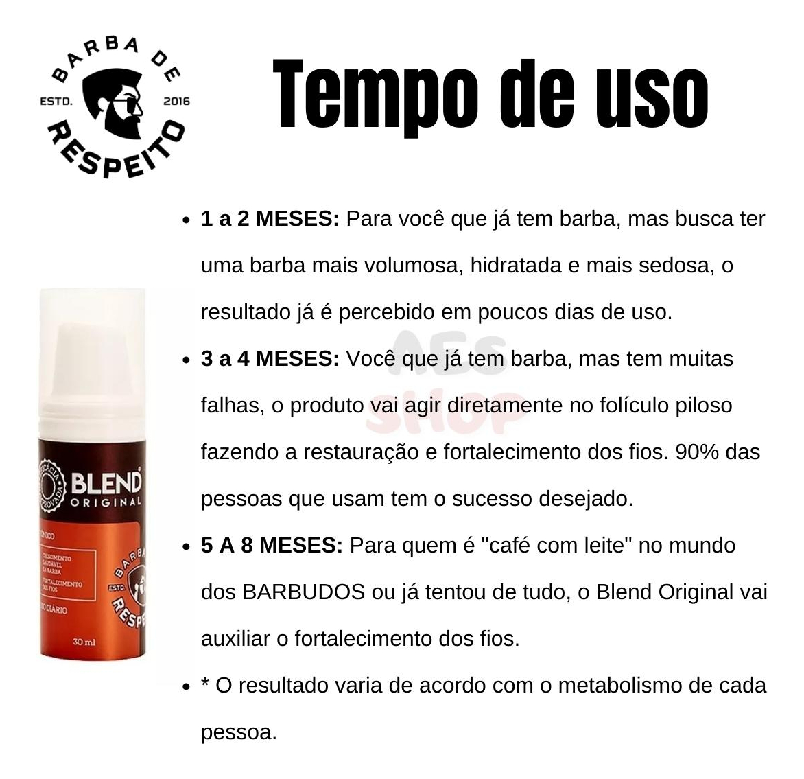 Blend Original para Crescimento de Barba Barba de Respeito 3