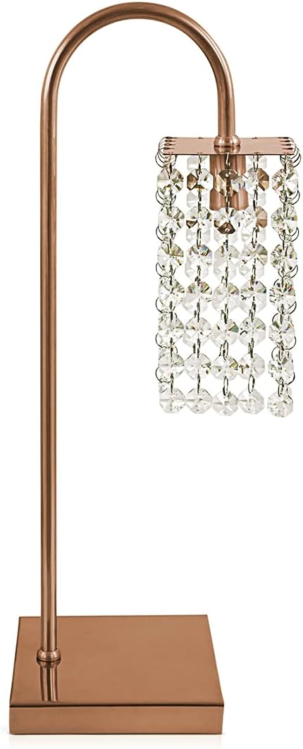 Abajur Clearcrillic Cristal Acrílico Quadrado New Cobre 2