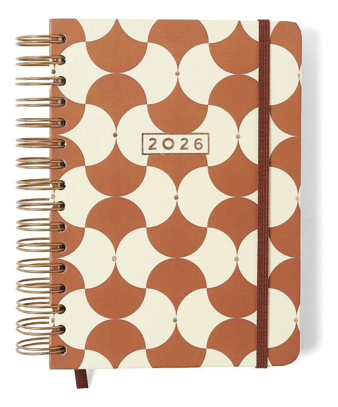 Agenda Planner 2026 Bossa Nova Diária Boemia Caramelo 1