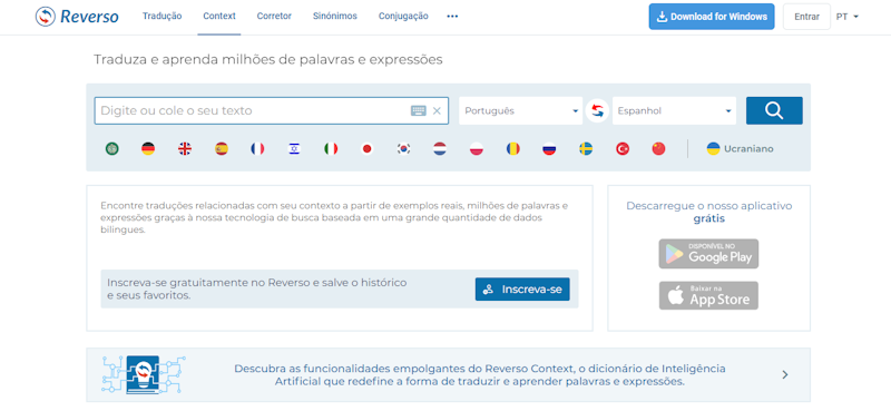 Reverso Tradutor, Dicionário 2