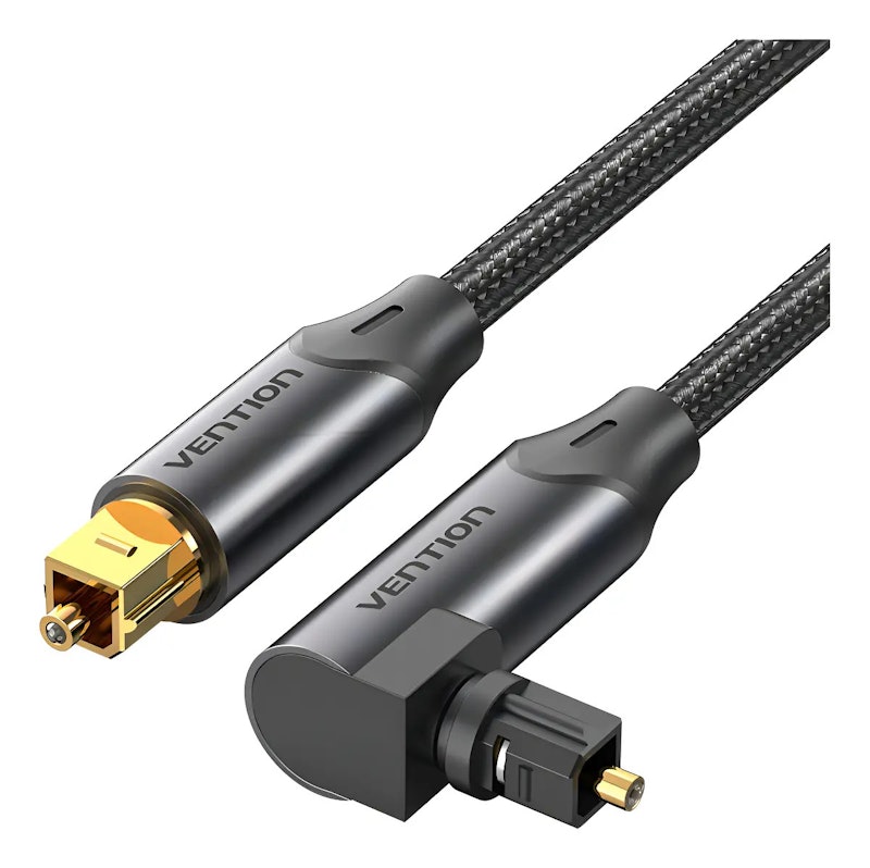Cabo Óptico Áudio 90º Fibra Toslink 1