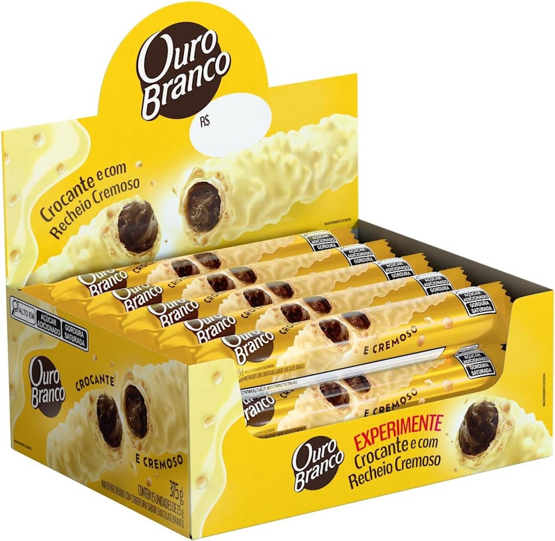 Stick Wafer Recheado Ouro Branco 1