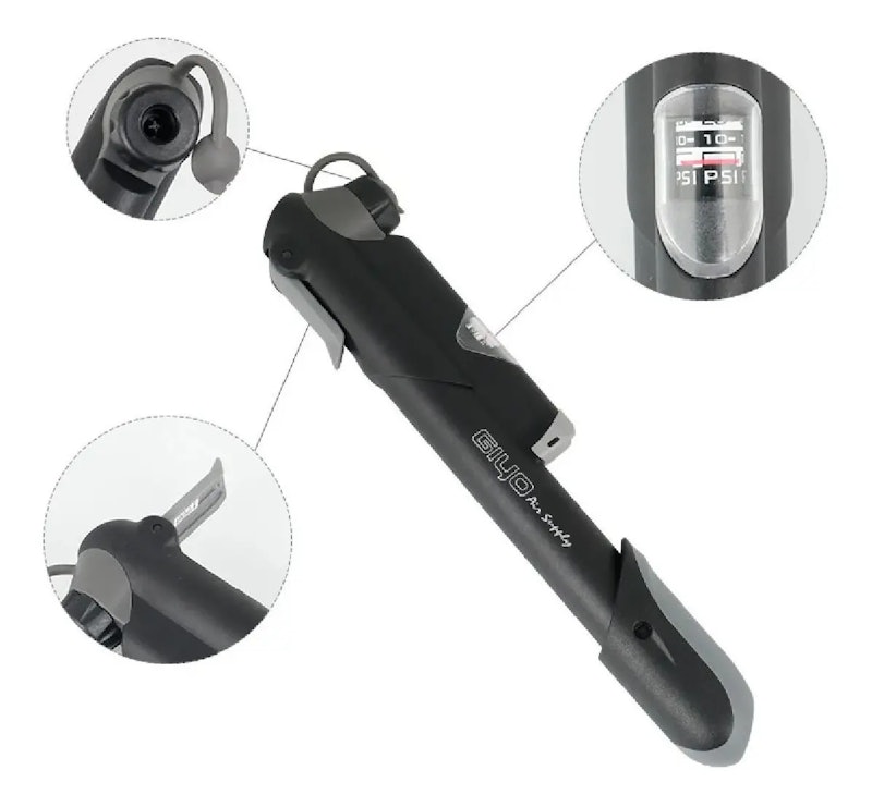 Bomba de Ar Portátil Mini Pump Giyo Gp41s com Manômetro 3