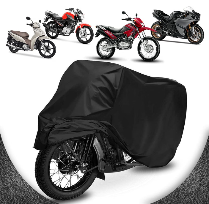 Capa de Cobrir Moto Couro Impermeável Anti-UV 1