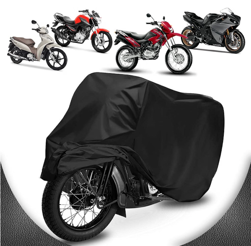 Capa de Cobrir Moto Couro Impermeável Anti-UV 1