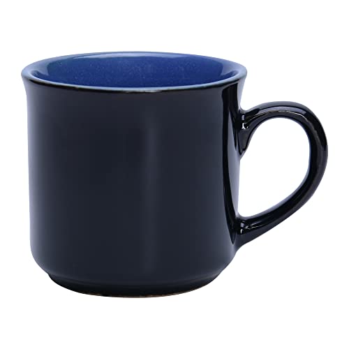 Mini Caneca Preta Cerâmica Bicolor 6 Peças 3