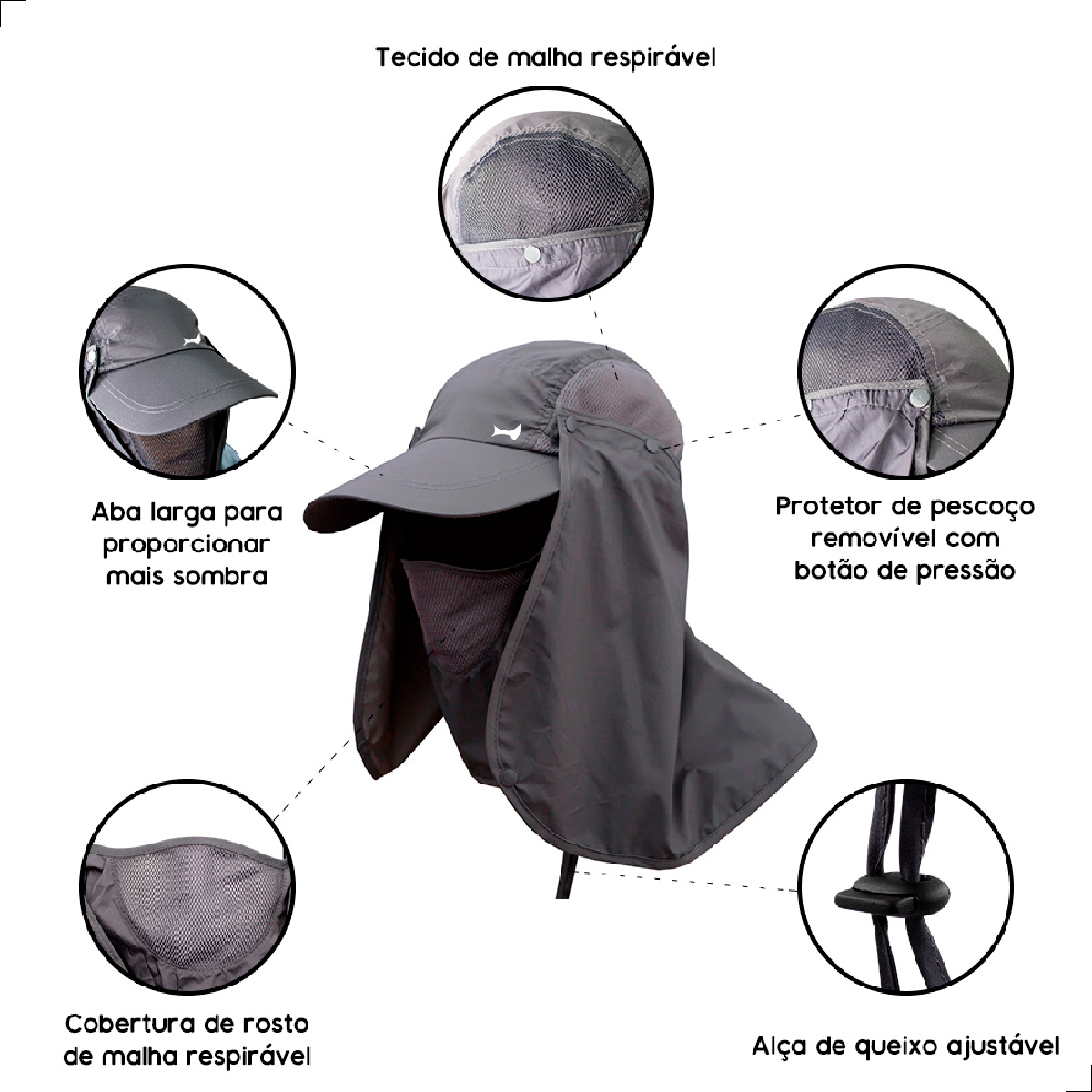 Chapéu Boné Pesca 4