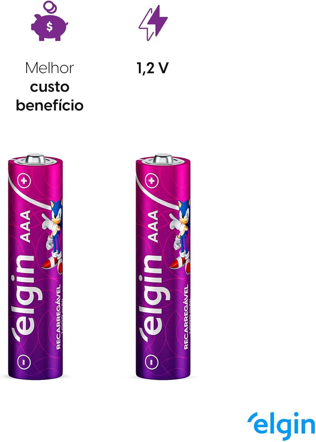 Pilhas Recarregáveis AAA 3