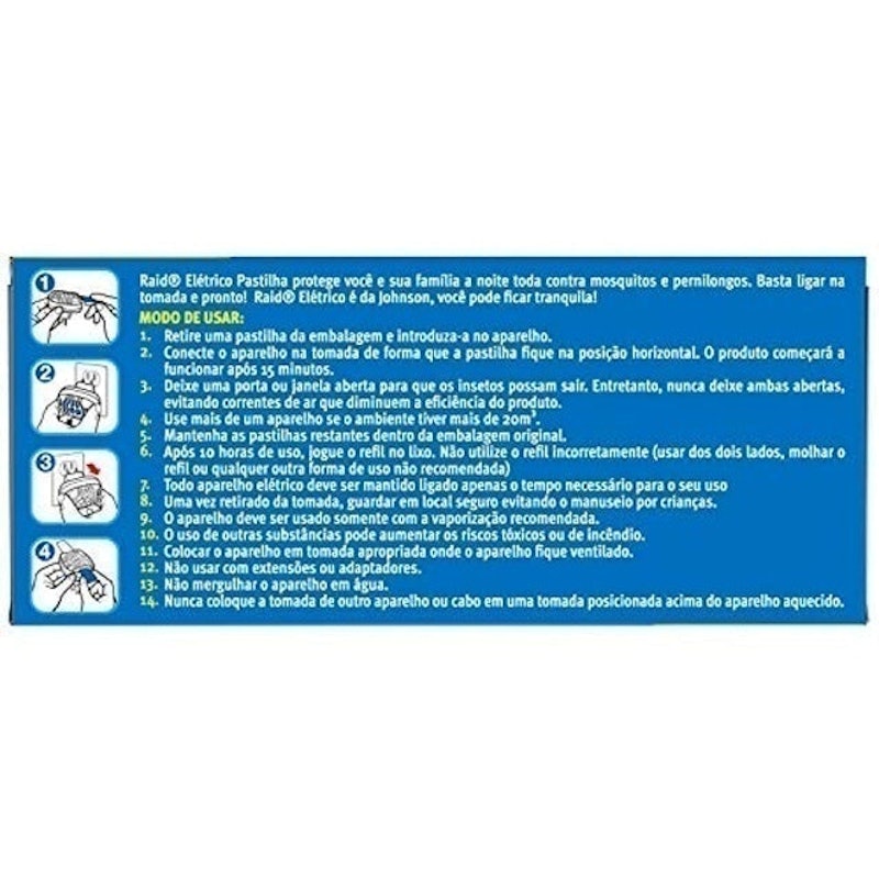 Raid® Elétrico Pastilha 3