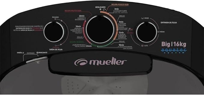 Tanquinho de Lavar Roupa Mueller Big 16 Kg Aquatec 3