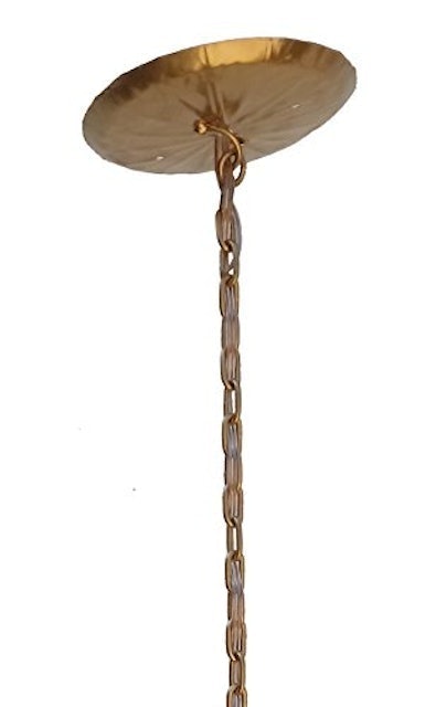 Lustre de Ferro Dourado Rustico para Sala de Jantar 4