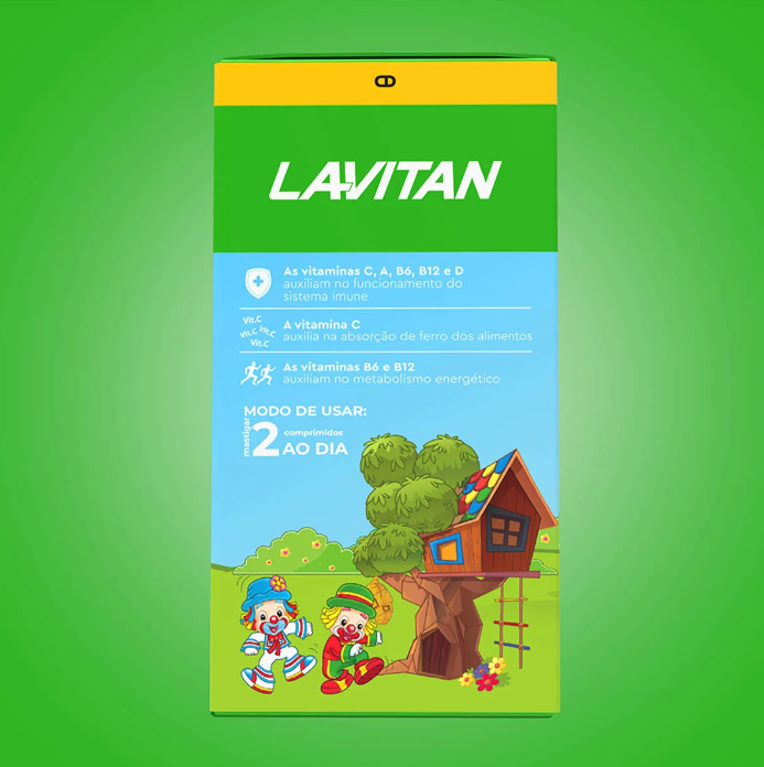 Lavitan Infantil Patati Patatá com 60 Comprimidos Mastigáveis 2