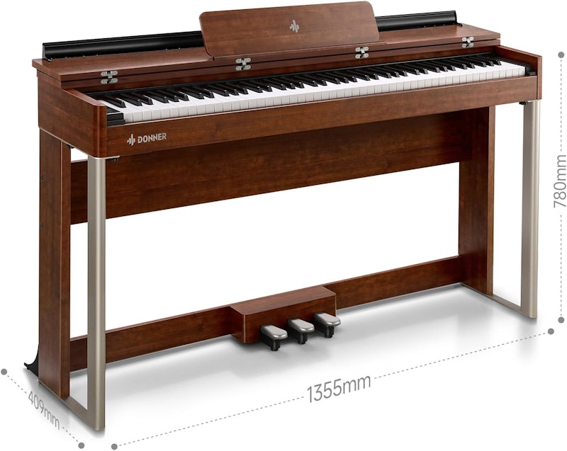 Piano Digital Donner com Ação de Martelo Graduada 2