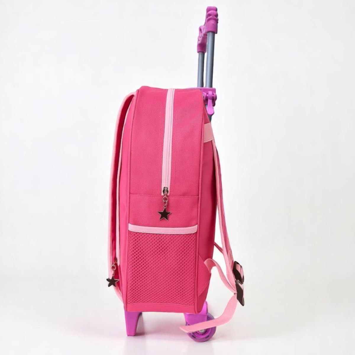 Mochila Escolar Infantil com Rodinhas Feminina Princesas 3