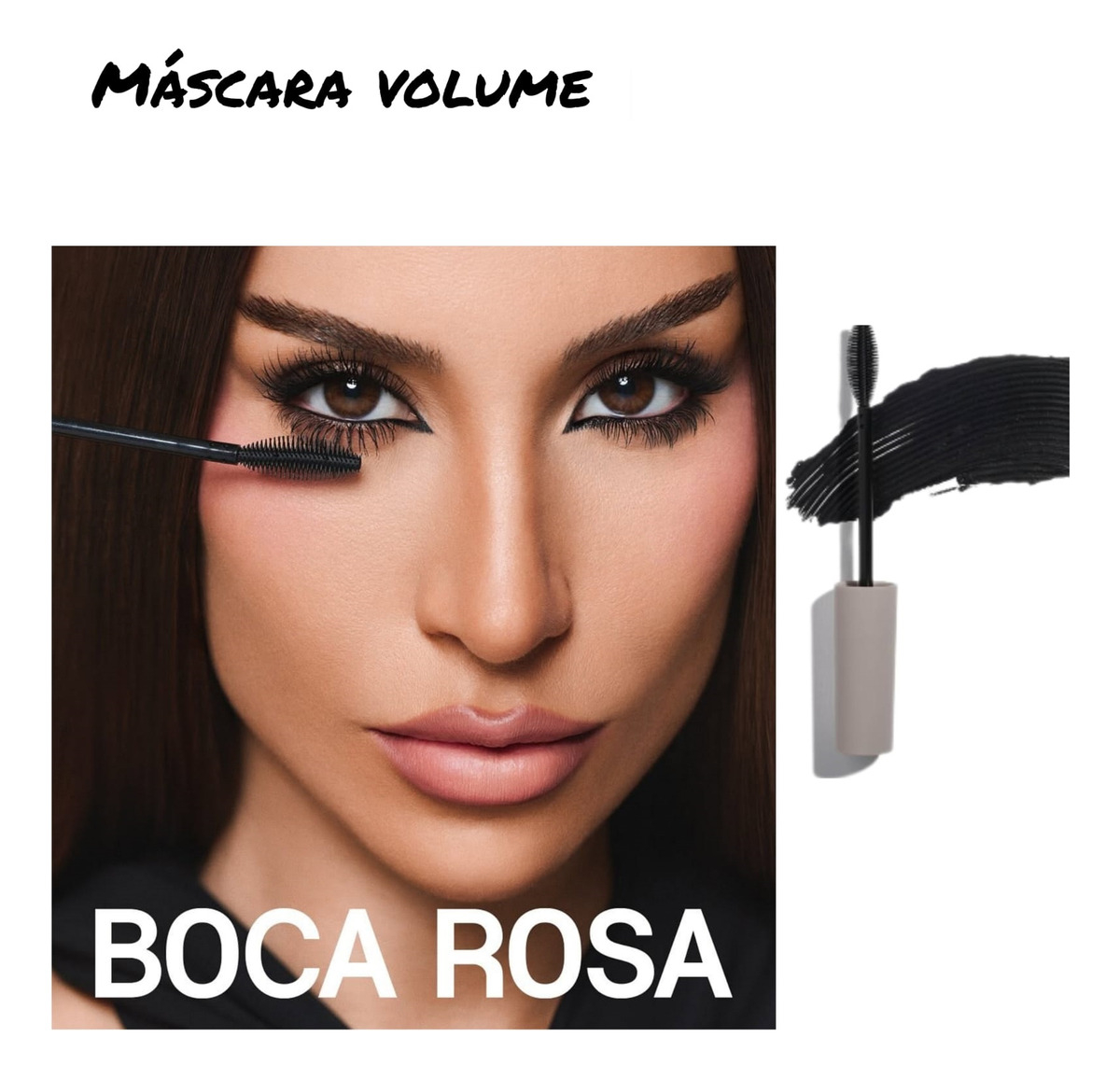 Máscara de Cílios Preta Efeito Volume 5