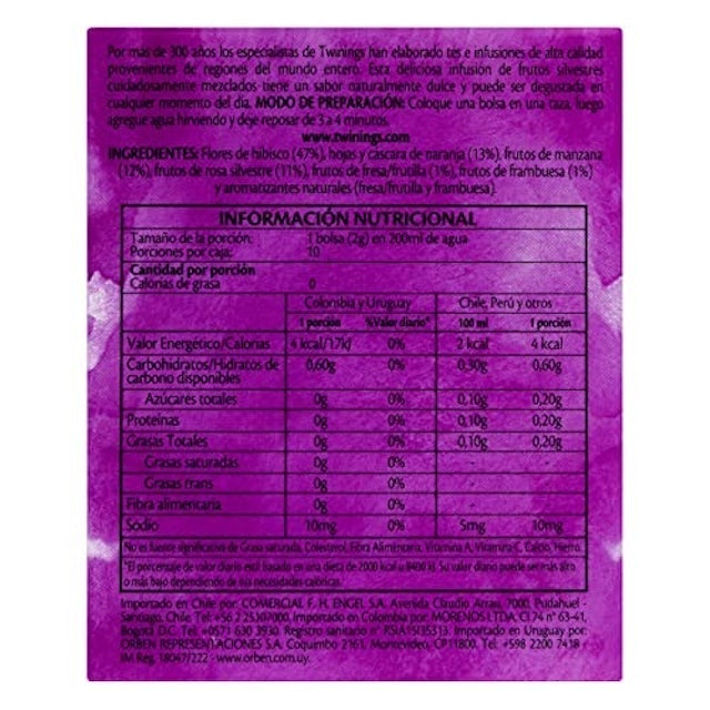 Chá Twinings Frutas Silvestres 3