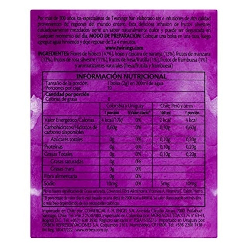 Chá Twinings Frutas Silvestres 3