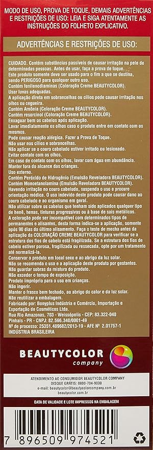Coloração Individual 96.44 Ruivo Natural Claro BeautyColor 2